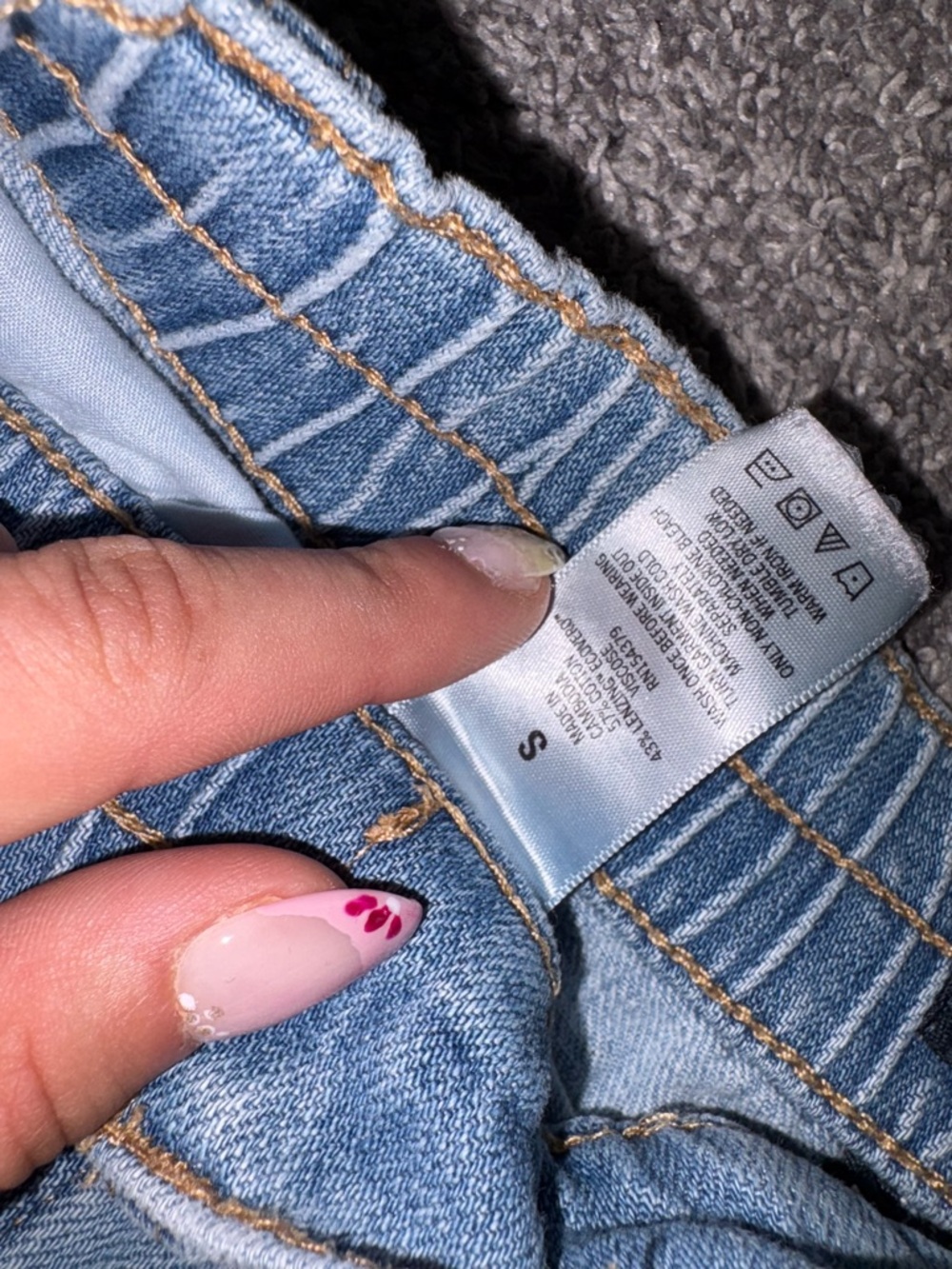 Aeropostale Light Blue Denim Pull-On Shorts - Picture 4 of 5